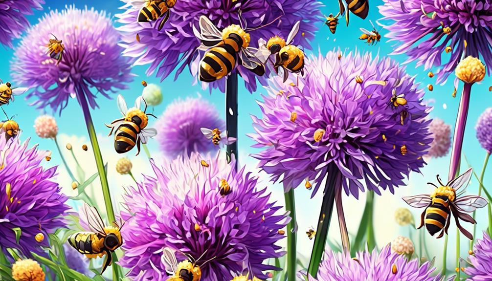 alliums and bees love