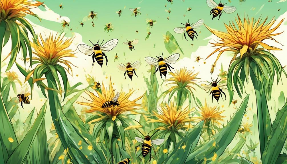 aloe vera s effect on bees