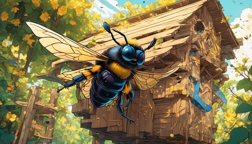 analyzing carpenter bee behavior