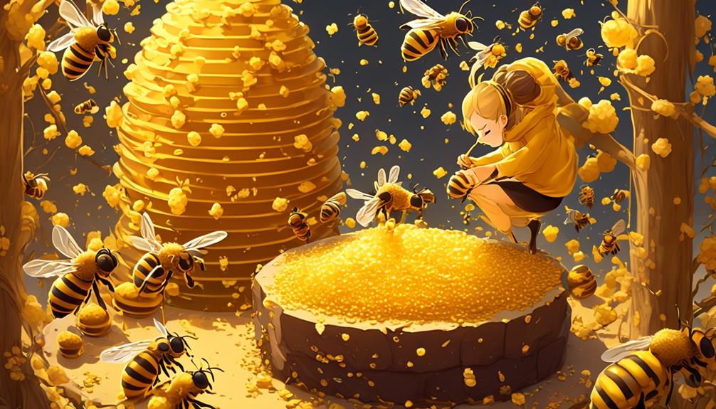 average beeswax production rate