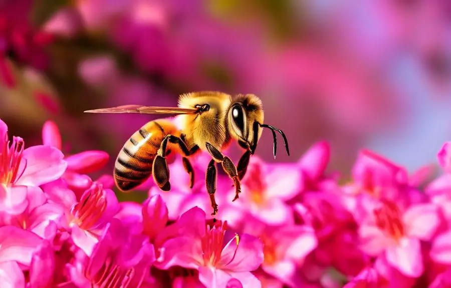 azaleas and honey bees