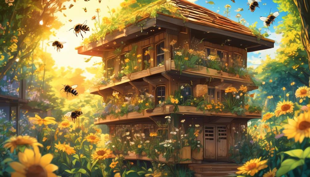 backless mason bee house