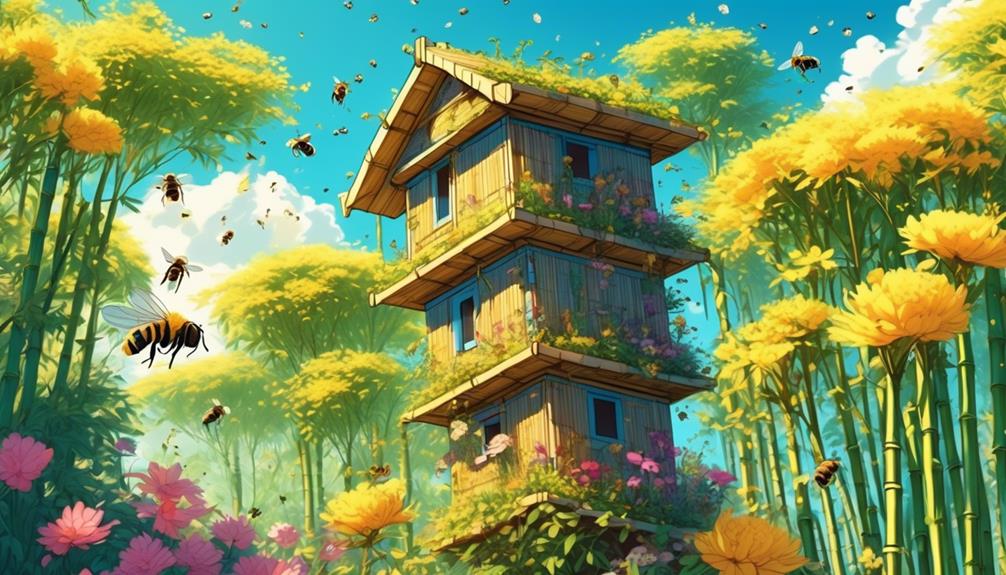 bamboo homes support bees