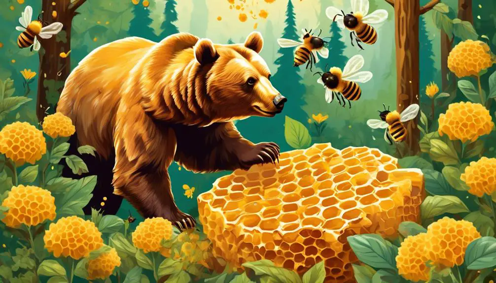 bear and honey consumption