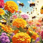 bee attraction to annual flowers