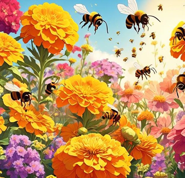 bee attraction to annual flowers