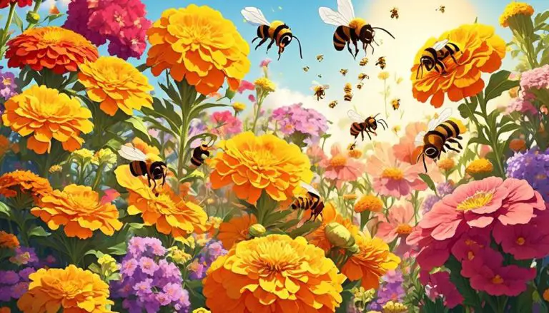 bee attraction to annual flowers