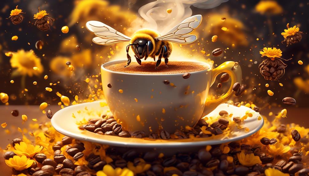 bee attraction to caffeine
