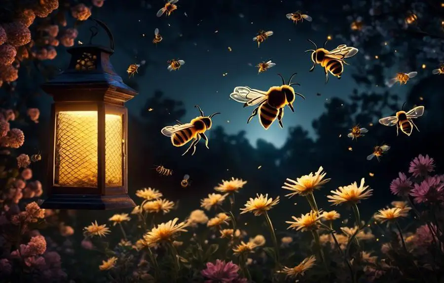 bee attraction to light