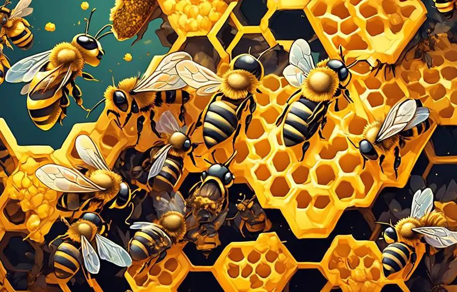 bee behavior in clusters