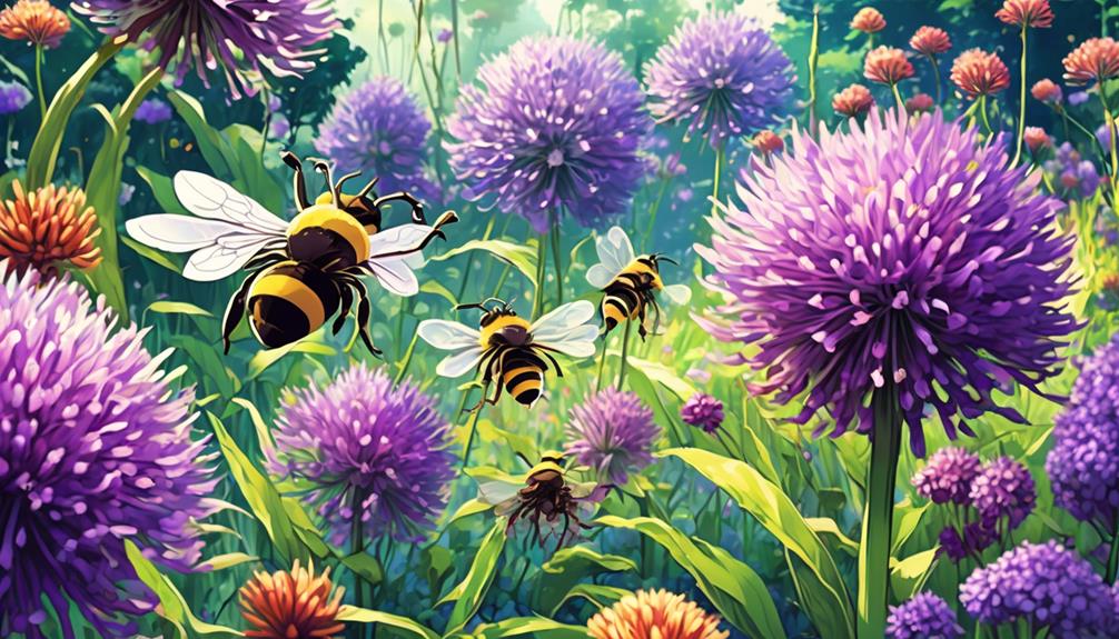 bee friendly alliums boost pollinators