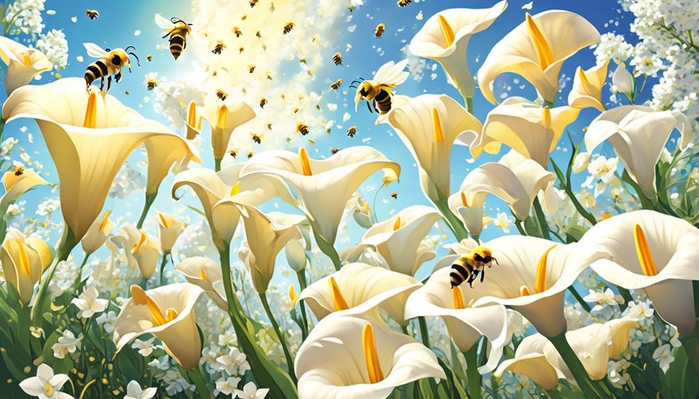 bee friendly calla lilies