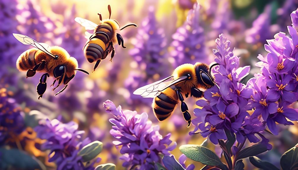 bee friendly flowers and pollination