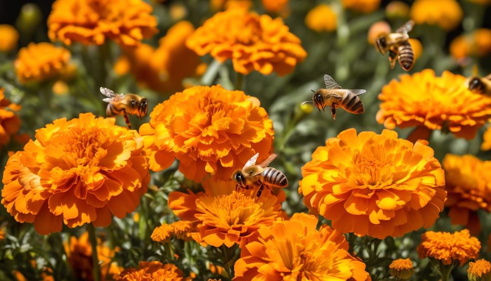 bee friendly marigolds boost pollination