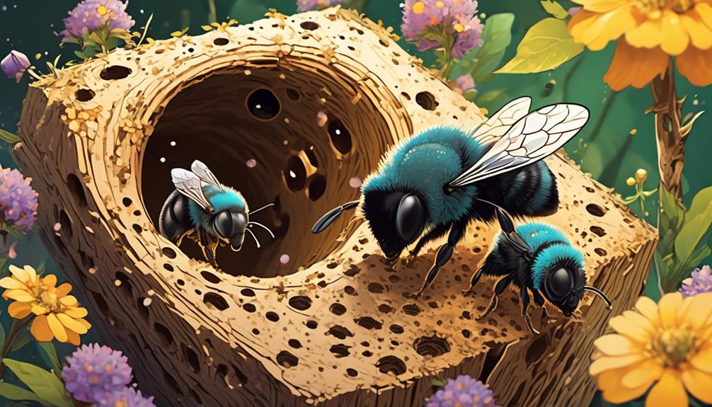 bee nest hole shape