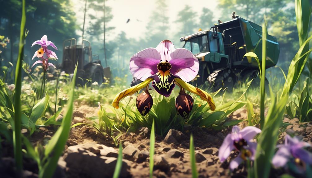 bee orchids facing extinction