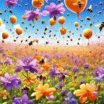 bee preference for balloon flowers