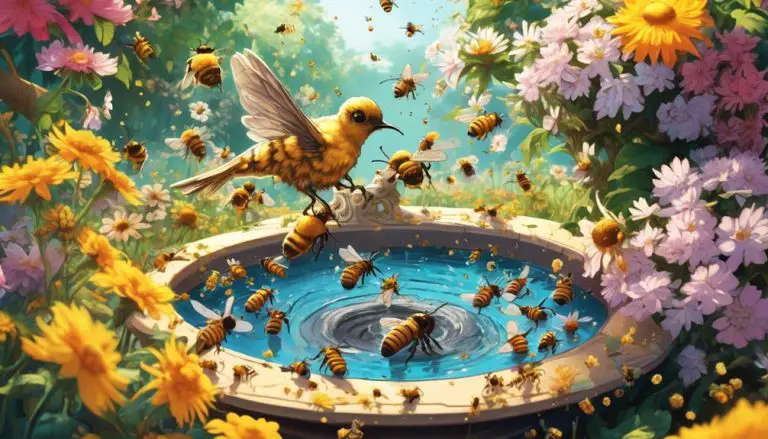 bee preference for bird baths