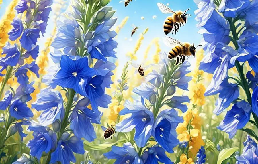 bee preference for delphinium