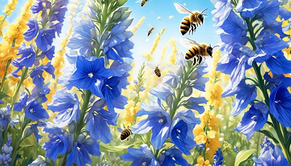 bee preference for delphinium