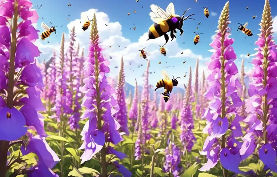 bee preference for foxgloves