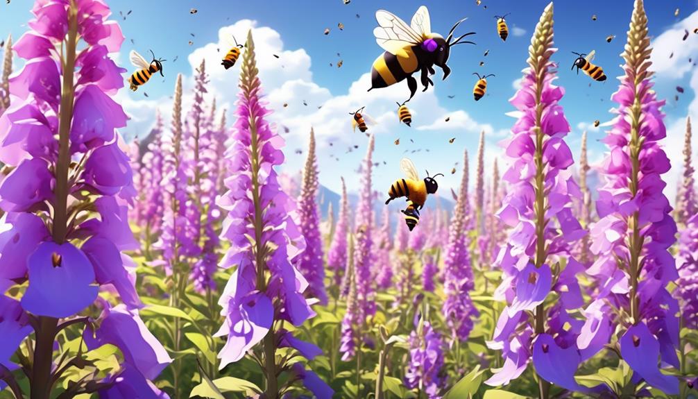 bee preference for foxgloves