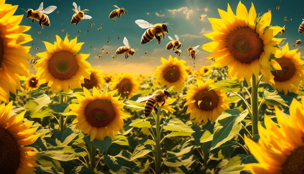 bee preference for sunflowers