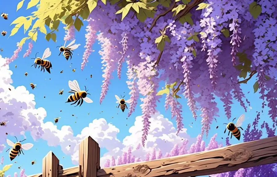 bee preference for wisteria