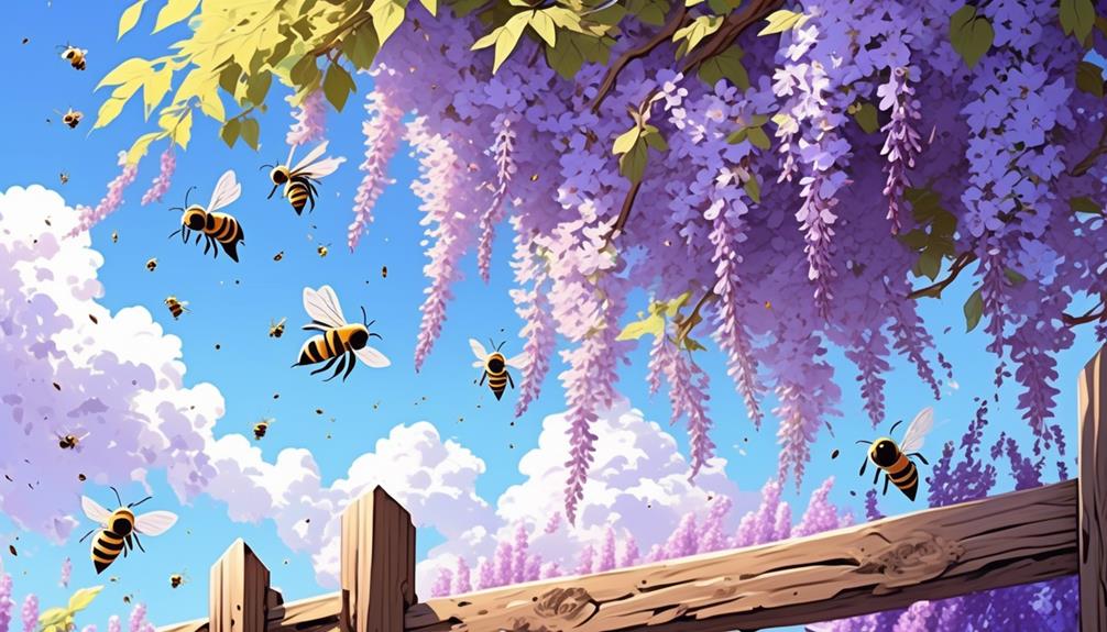 bee preference for wisteria