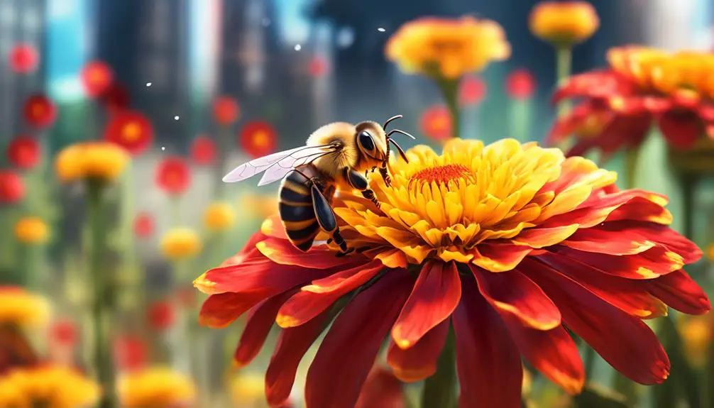 bees and blanket flower research