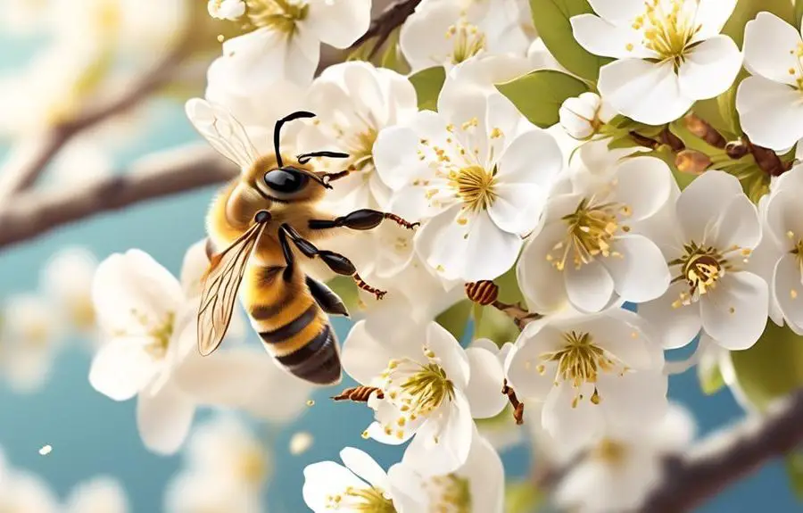 bees and bradford pear