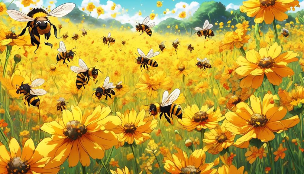 bees and coreopsis connection