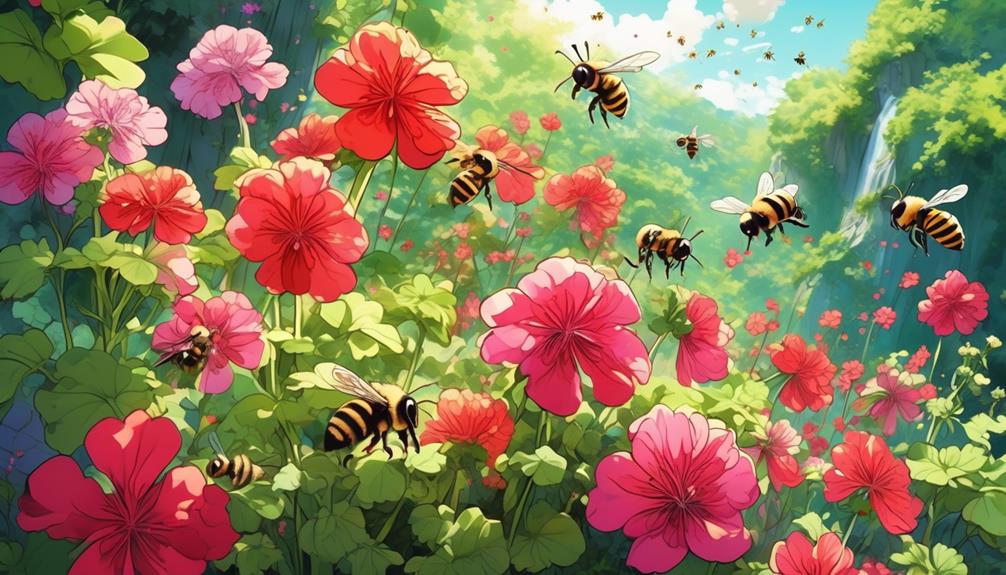 bees and flowers connection