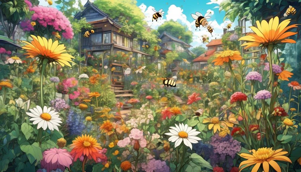 bees and garden interdependence