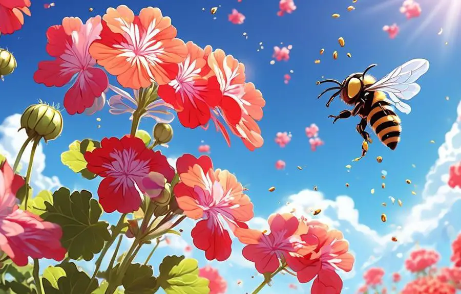 bees and geraniums relationship