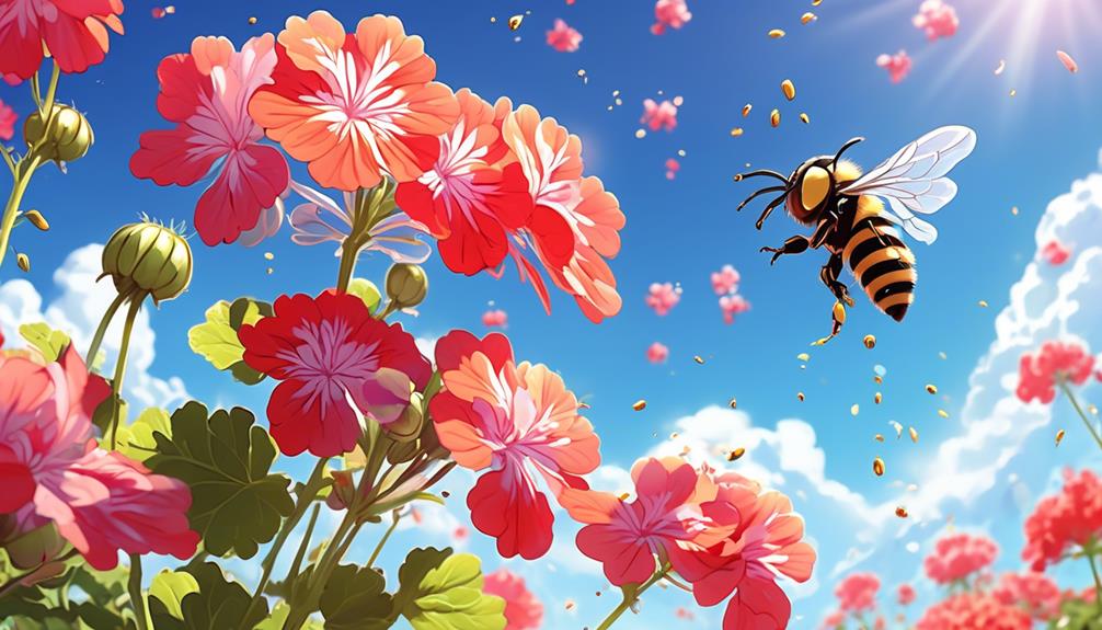 bees and geraniums relationship