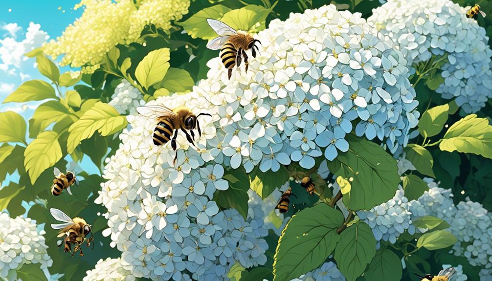 bees and hydrangea relationship