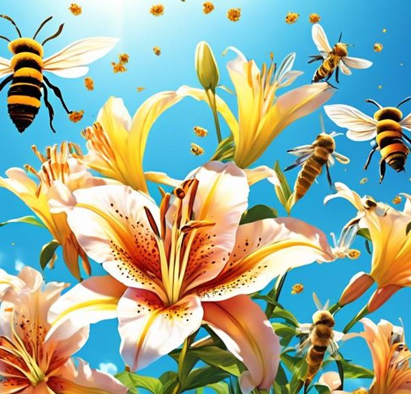bees and lilies relationship