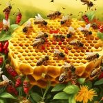 bees and spicy honey