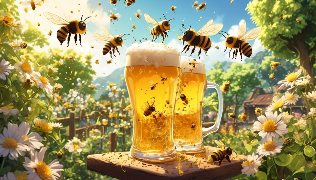 bees and sweet nectar