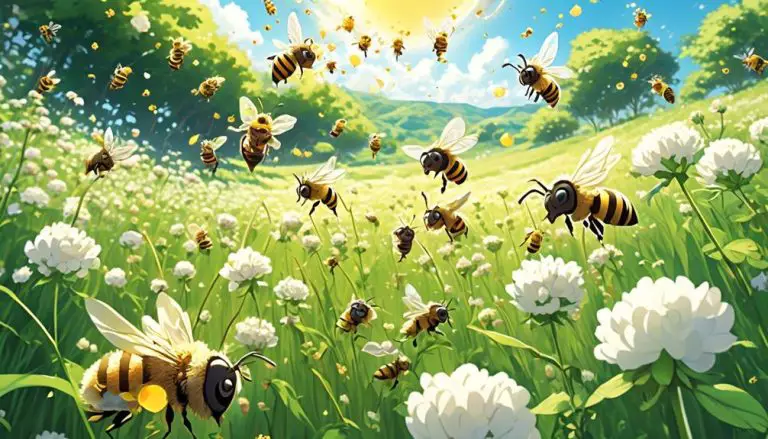 bees and white clover