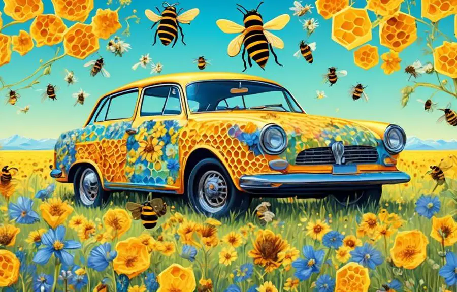 bees attracted to vehicles