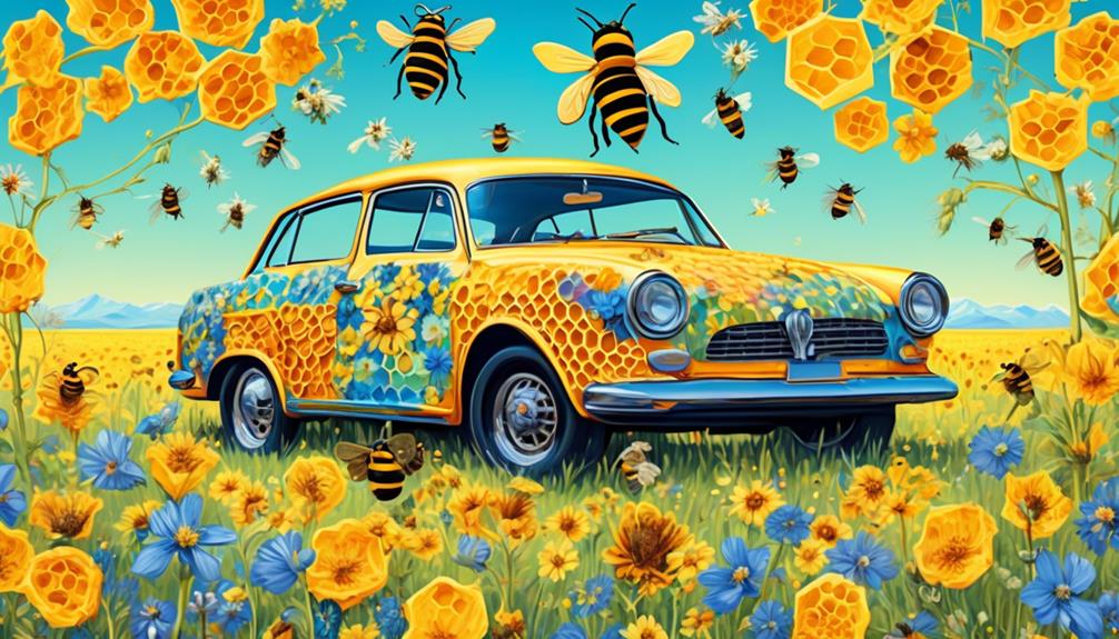 bees attracted to vehicles