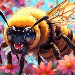 bees biting instead of stinging