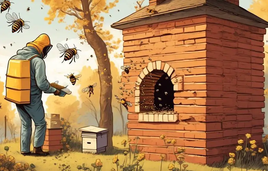 bees in the chimney