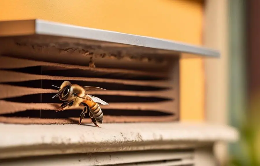 bees in vents