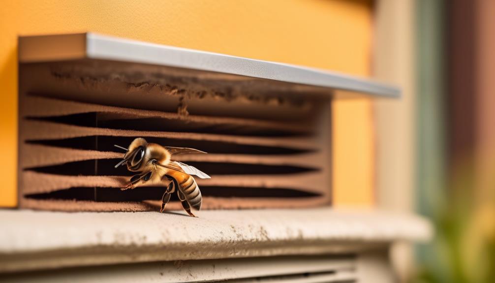 bees in vents