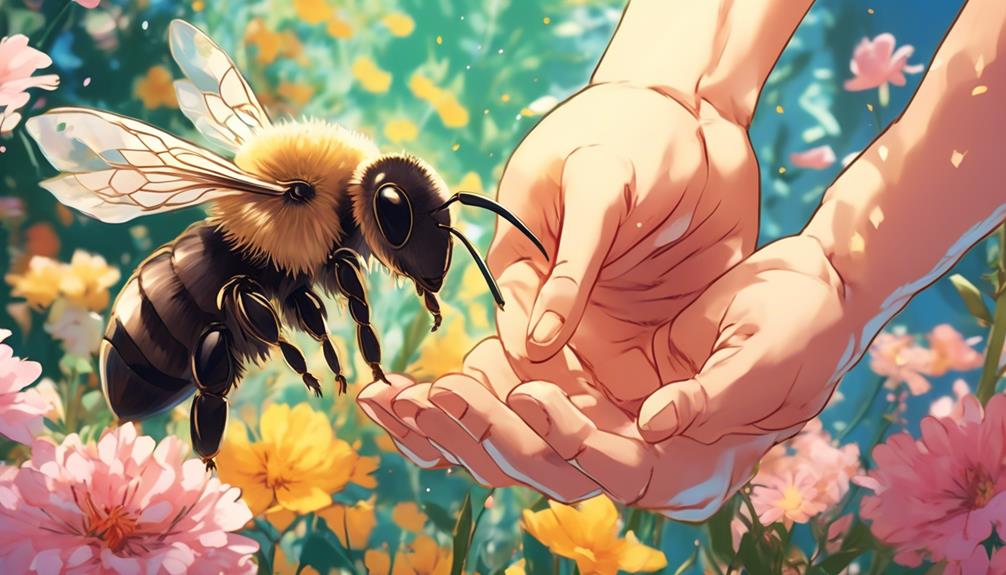 beneficial bees and human interaction