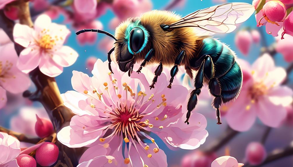 beneficial pollinators orchard mason bees