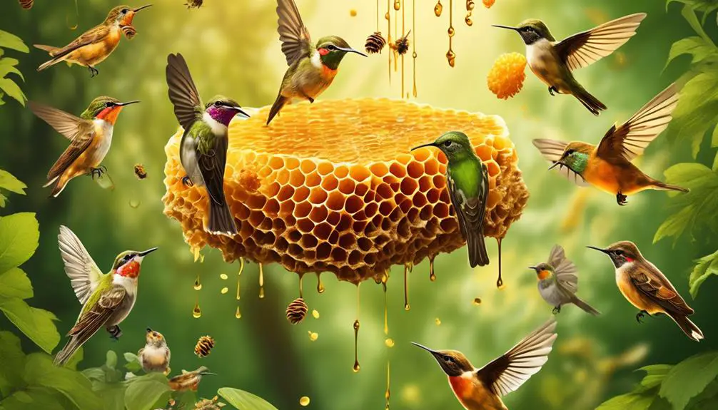 bird behavior and honey